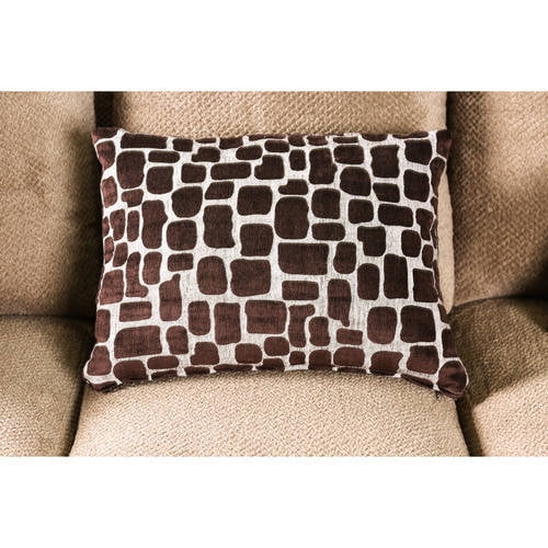 Furniture of America Contemporary Microfiber Horace Sofa, Mocha