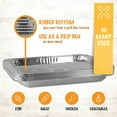 thumbnail image 5 of PLASTICPRO Aluminum Foil Grill Pans 9” x 13” Disposable Aluminum Foil Pans, 10-Pack, 5 of 7