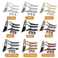 thumbnail image 4 of Cubierta de manija de puerta interior de coche, color beige y negro, de carbono, para BMW Serie 5 F10 F11 F18 2009-2017, volante a la izquierda, s202412246378, 4 of 5