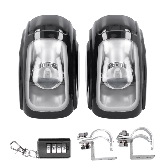 Abastado Altavoz Bluetooth para motocicleta, resistente al agua, graves súper fuertes con FM Halo, luz de 3 colores, Control remoto
