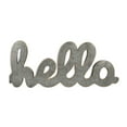 thumbnail image 3 of Contemporary Home Living 28" Gray Cursive Lettered Hello Wall Sign, 3 of 5