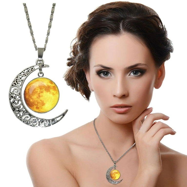 Walmart moon necklace sale