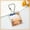 Orange, variant on Creative Acrylic 1-inch Photo Frame Keychain 1 Inch ID Photo Small Card Photo Holder Slide-in Design Photo Storage Frame Keyring For Idols