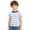 Sky Blue, variant on Girls Stripe Short Sleeve T-Shirt Color:Sky Blue,Size:12-24 Months