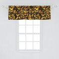 thumbnail image 2 of Ambesonne Vintage Window Valance with Rod Pocket, Gold Flowers Foliage Plot, 54" x 12", Dark Orange Pale Coffee, 2 of 2