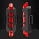 thumbnail image 2 of Bicicleta Trasero 5 LED Bicicleta Ciclismo Cola USB Recargable Luz de advertencia roja Bicicleta, 2 of 8