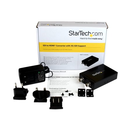 StarTech SDI2HD SDI - HDMIコンバーター (3G SDI - HDMIアダプタ SDIデイジーチェーンポート搭載 SDIソースを230m延長) メーカー直送