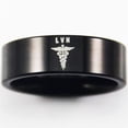 thumbnail image 4 of Black Tungsten Licensed Vocational Nurse Ring, 4 of 5