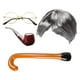 thumbnail image 5 of Old Lady Cosplay Set abuela peluca peluca vestido accesorios para adultos vestir EstiloC Sunnimix Disfraz de anciana, 5 of 7