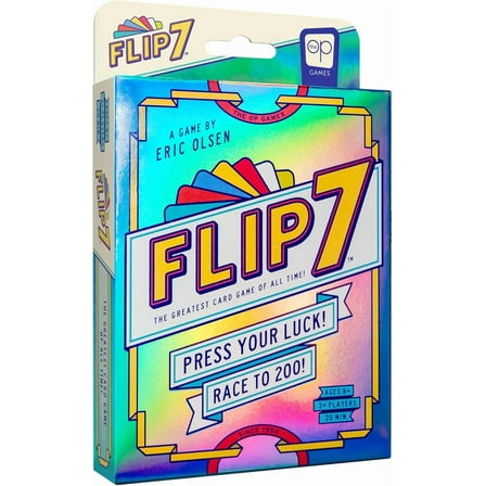 Flip 7, The Ultimate Blend of Press Your Luck and Strategy, Fast-Paced Addictive Card Game, Quick to Learn and Easy to Teach, Perfect for Game Nights, 3  Players, Ages 8 & Up, by USAopoly
