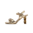 thumbnail image 3 of Lady Couture DELIGHT Jewel Heel Sandal, Gold, 10, 3 of 5