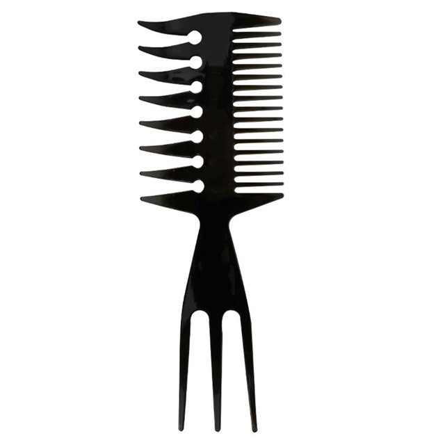 Hombres Vintage Oil Hair Comb Retro Back Hair Beard Dientes anchos Tenedor Peines (03) Tmvgtek Cuidado Belleza