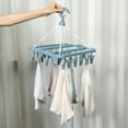 thumbnail image 4 of TACILIP Kitchen Gadgets, Hanger Socks Organizer With Clips Comes With 32 Clips To Hold 32 Pairs Of Panties/Underwear/Socks/Pantyhose Hangers Space Saving Closet Organization And Storage, Men Gifts, 4 of 6
