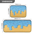 thumbnail image 3 of 2-Piece Kitchen Mat Set Non Slip Washable Floor Mats Decorative Rugs for Kitchen Sink Laundry Colored Sugar and Egg Roll Pattern, 3 of 7