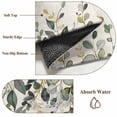 thumbnail image 6 of Kitchen Runner 2 x 6 Ft, Green Eucalyptus Non-Slip Residential Carpet, Farmhouse Weeping Leaves on Linen Indoor Crawling Mats Runner Rugs for Living Room/Dining Room/Bedroom, 6 of 9