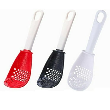 Multifunctional Kitchen Cooking Spoon, Silicone Slotted Spoons for Crushing