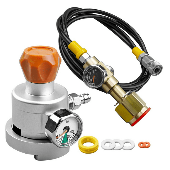 Adaptateur de Remplissage de Soda Co2 avec Accessoires de Fabricant de Soda et Cheval, Remplissage de Manomètre à Connexion Rapide