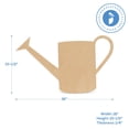 thumbnail image 4 of Watering Can Wood Cutouts 18 x 10-1/2, Pack of 50 Unfinished Wooden Spring Cut Outs to Paint for Crafting and DIY Nature-Themed Decor, by Woodpeckers, 4 of 7