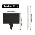 thumbnail image 2 of QZS Chalkboard Picks Cheese Name Tag,Durable Food Markers for Cheese,2.2x2.3In Square Cupcake Tag Picks for Wedding,Birthday,12Pcs, 2 of 6