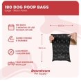 thumbnail image 2 of GFDYREE 180 Pet Waste Bags, Dog Waste Bags, Bulk Waste Bags on a roll, Clean up Waste Bag Refills - (Color: Black with Paw Prints) + Free Bone Dispenser by, 2 of 7