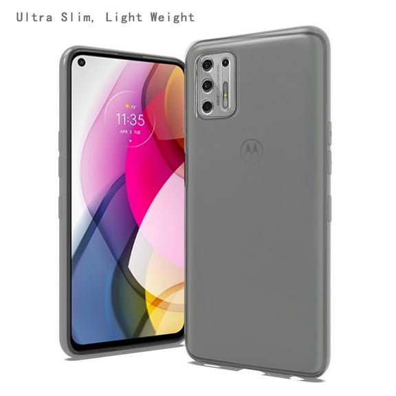 Case for Motorola Moto G Stylus 2021 Hybrid Soft Silicone TPU Gel Candy Skin Flexible Skinny Slim Protector Phone Cover for Moto G Stylus 2021 by Xpm - Clear