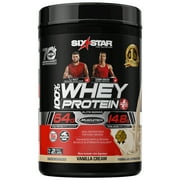 Six Star Pro Nutrition 100% Whey Protein Powder Plus, Vanilla, 2lbs
