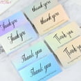 thumbnail image 2 of 50 Uds 5*9cm gracias tarjetas de felicitación, de venta al por menor en línea paquete insertar compras del cliente, regalo de agradecimiento de cartulina, 2 of 4