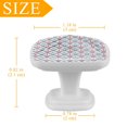 thumbnail image 3 of 4 Pieces Set Drawer Pulls Handle Square Wardrobe Cabinet Knobs with Stainless Steel Screws Furniture Kitchen Decor, 3 of 5