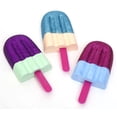 thumbnail image 3 of Goofy Foot Glitter Sidewalk Chalk Set - Non-Toxic, Washable Popsicle Shapes for Kids 3+, 3 of 4