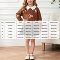 thumbnail image 4 of ZIXKCGDSE Girls 2 Piece Outfits Bow Long Sleeved Fall Tops and Skirt School Clothing Set Size 7 Years, 4 of 4