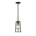 thumbnail image 5 of 1 Light Outdoor Chain Mount Hanging Lantern In Outdoor Style-13.25 Inches Tall And 6 Inches Wide Z-Lite 591Chm-Bk, 5 of 5