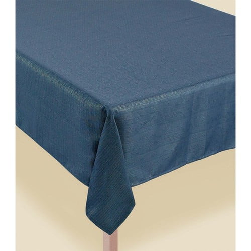 METALLIC TEAL LUXURY FABRIC TABLE COVER