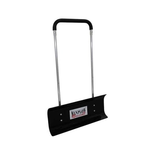 Manplow Snow Pusher, 32 in W x Plastic Blade, 50 in L Aluminum Handle RevX32