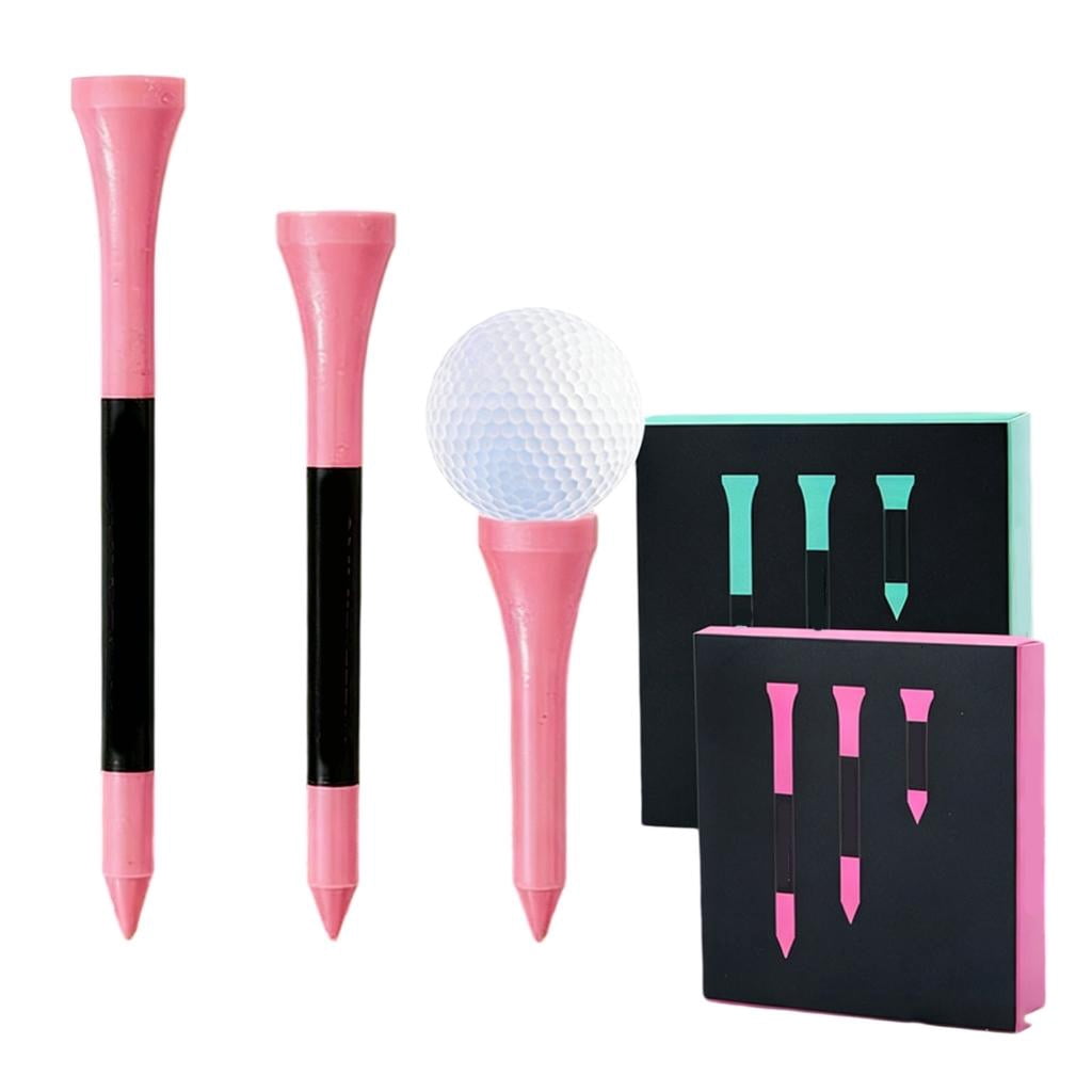 Yihuala 24Pcs Golf Tees Seat Ball Holders Light Weight Ball Marker Golf Accessories for Outdoor Sports Easy to Use