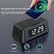 thumbnail image 3 of Reloj despertador con cargador inalámbrico, luz LED y base de carga rápida de 15 W para iPhone/Samsung, 3 of 7