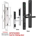 thumbnail image 1 of Slim Smart Fingerprint Door Lock With Handles Keyless Entry Door Lock Bluetooth Keypad Card Keyless For 35-120mm Door ,Corrosion-Resistant, 1 of 5