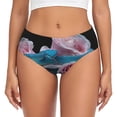 thumbnail image 1 of Fotbe Blue Lipped Pit Viper And Three Pink Roses Calzones Estampados para Mujer – Ropa Interior de Algodón, Cómoda, Suave y Elástica-Small, 1 of 6
