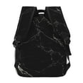 thumbnail image 3 of Haiem Black Marble Texture Abstract Printed School Backpack,Casual Travel Lightweight Backpack,Durable Comfortable Multifunctional Backpack,Laptop Backpack, 3 of 5
