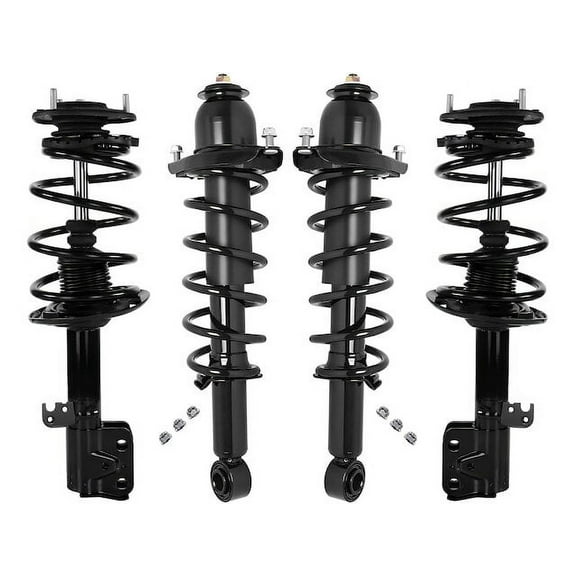 Front and Rear Strut Coil Spring Assembly Set of 4 - Compatible with 2014 - 2019 Toyota Corolla 1.8L 4-Cylinder 2015 2016 2017 2018