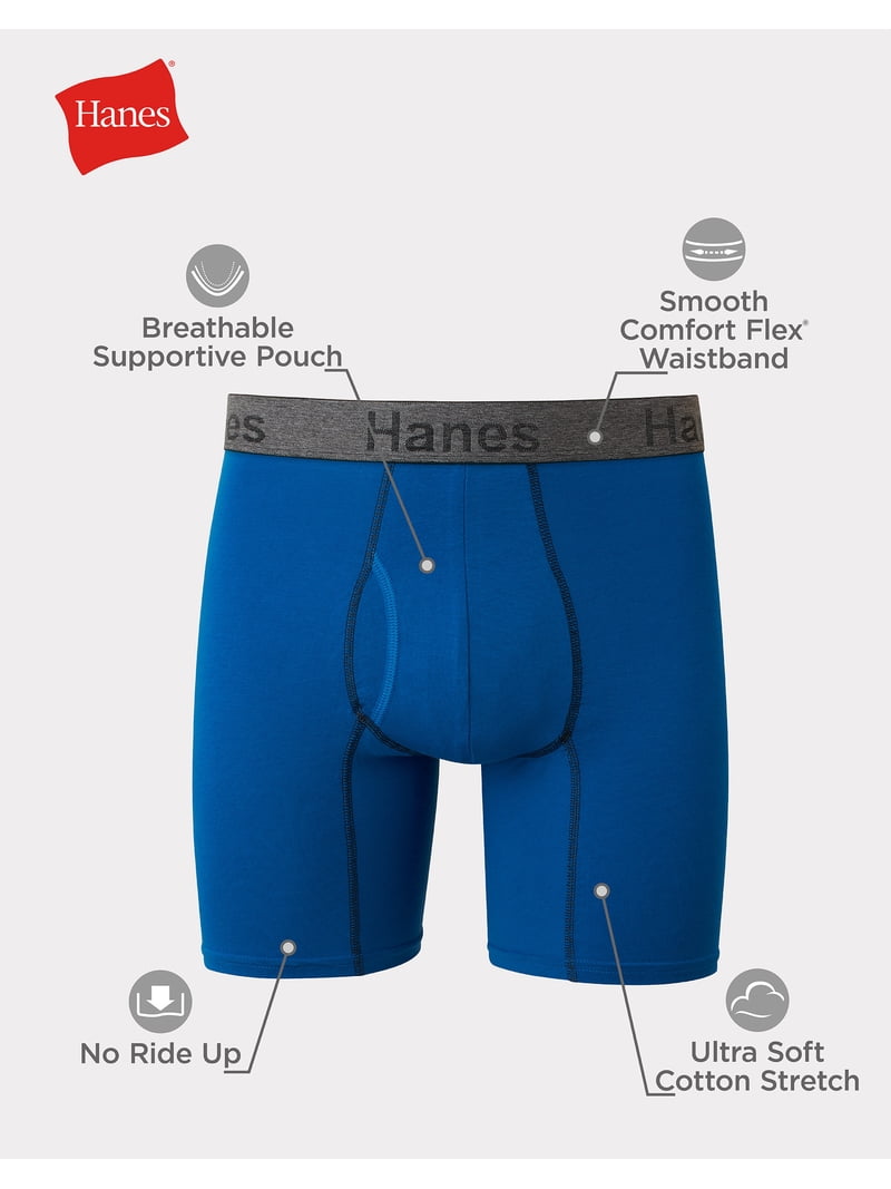 Hanes Women's 3 Pack ComfortSoft Lounge Boxer, Black