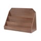 thumbnail image 5 of Soporte para tarjetas de felicitación, portatarjetas de madera, práctico estante de escritorio para tarjetas, soporte para tarjetas para tiendas, Marrón, 5 of 8