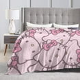 thumbnail image 5 of Hello Kitty Throw Blanket, Cozy Flannel Blankets For Boys Girls, Super Soft Warm Blanket For Couch Sofa Bed, 5 of 9