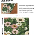 thumbnail image 5 of GZHJMY Placemats Set of 4,Flowers Anemone Butterflies Heat-Resistant Non-Slip Double Sided Washable Kitchen Dining Table Mats for Kitchen Table Decoration, 12"x18", 5 of 6