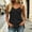 Black, variant on Cotton Linen Tank Tops for Women Spaghetti Strap Flowy Camisole Tops Summer Sleeveless V Neck Babydoll Peplum Shirts