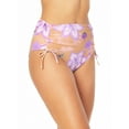 thumbnail image 4 of No Boundaries Junior's Wave Shirred Side High Waist Bottom, 4 of 4