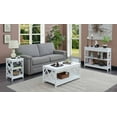 thumbnail image 7 of Convenience Concepts Diamond 1 Drawer Console Table with Shelves, White, 7 of 7