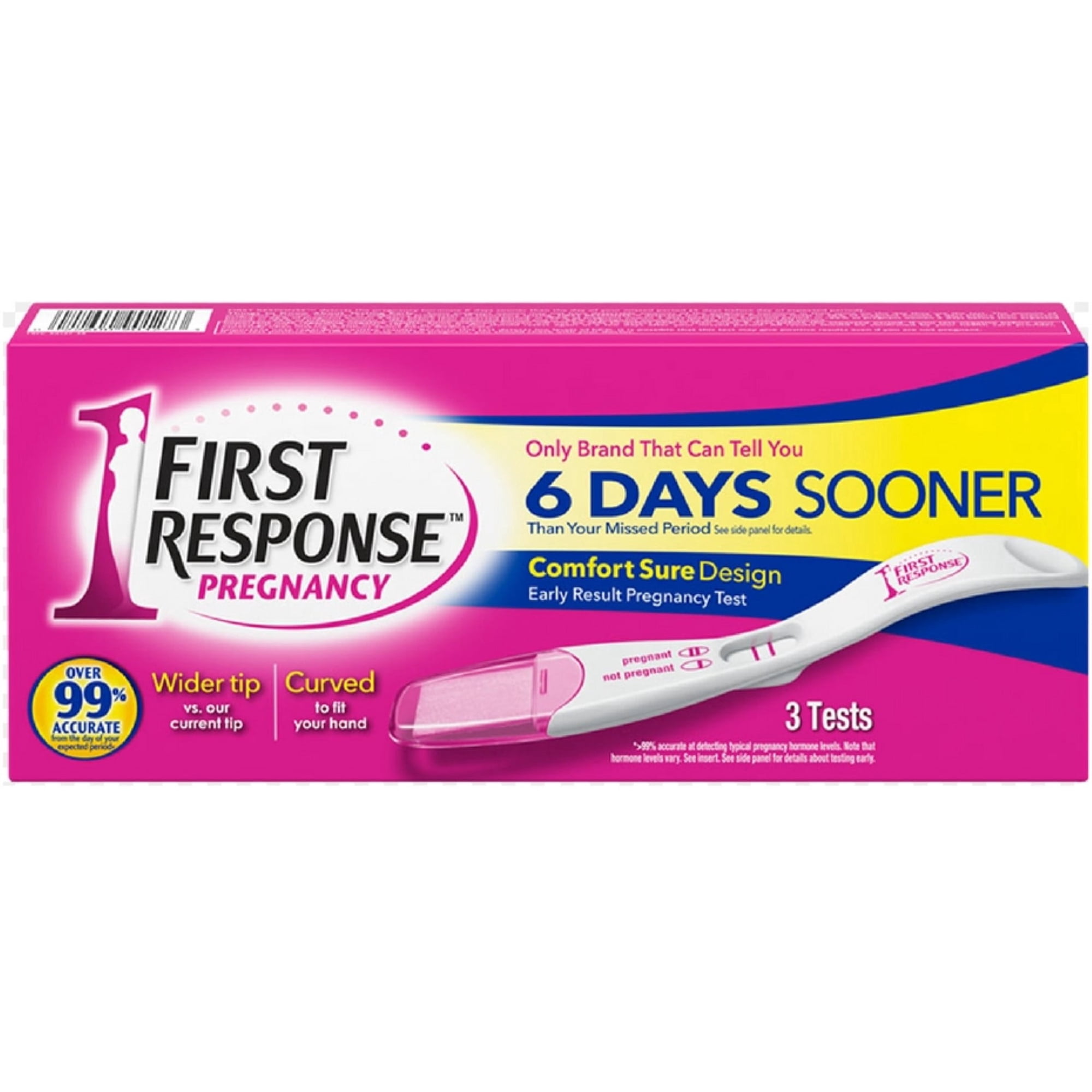 3 Pack - First Response Comfort Sure Design, Curved Pregnancy Test 3 Ea