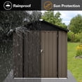 thumbnail image 4 of Tookss Storage Sheds 4ftx6ft Outdoor Storage House With Double Doors Lock Outdoor Utility Tool Shed For Garden Patio Backyard, 4 of 5