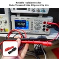 thumbnail image 2 of AC175 Multimeter Alligator Clips Insulated for Replacement Fluke with Flexible Boots, 2 of 5