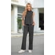 thumbnail image 3 of Conjunto de dos piezas Lepunuo para mujer, vestido de cuello alto con rayas de verano, 3 of 5